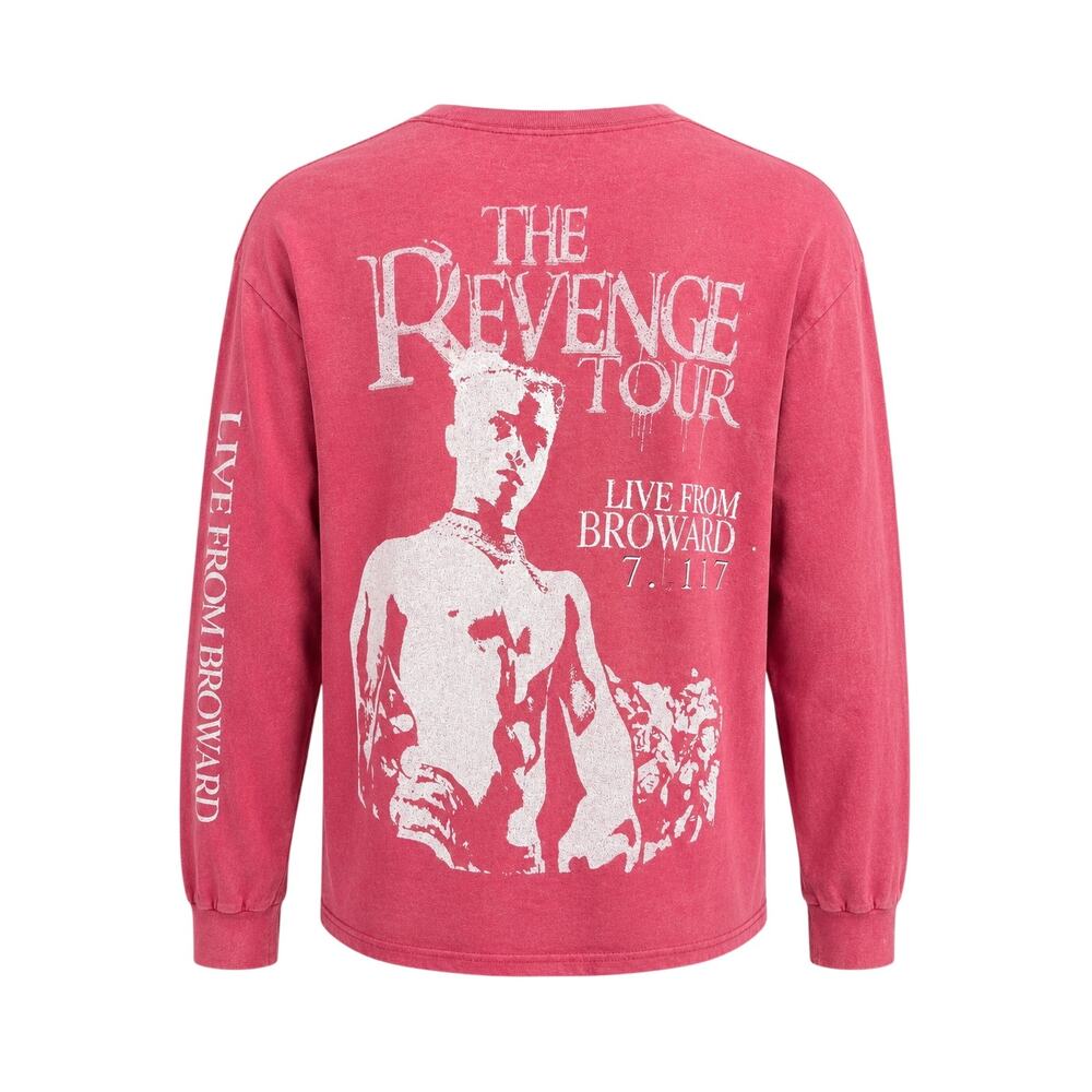 XXXTENTACION Revenge Tour Red Long Sleeve L Y2K Emo Rap Merch